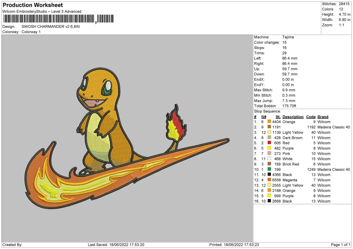 Charmander Swoosh