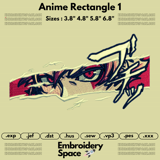 Rectangle Anime Products – Embroidery Space