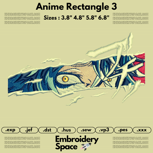 Rectangle Anime Products – Embroidery Space