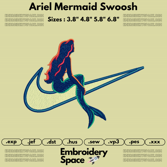 Ariel Mermaid Swoosh