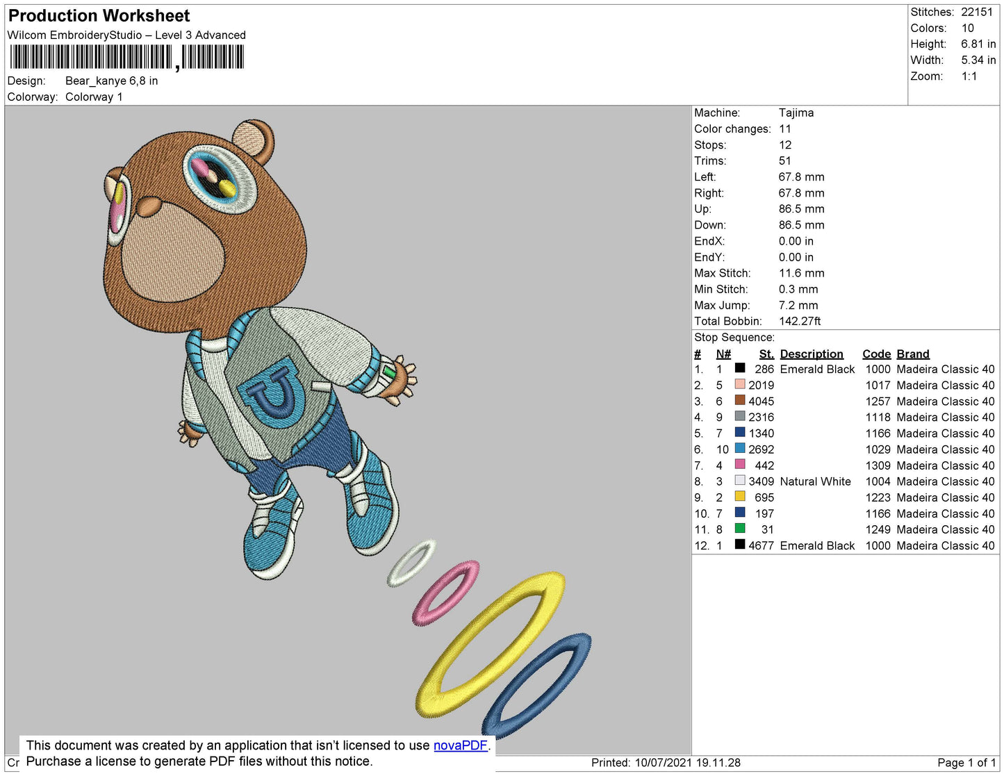 Kanye West Bear