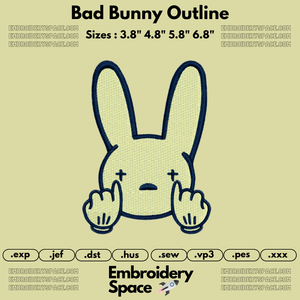 Bad Bunny Outline