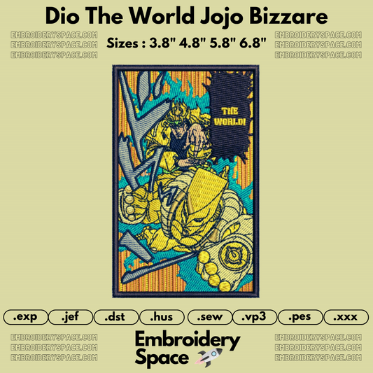 Dio The World Jojo Bizzare