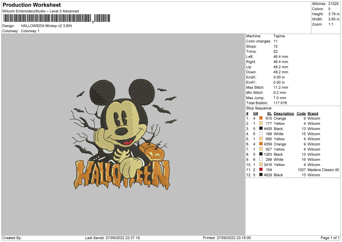 Halloween Mickey Mouse