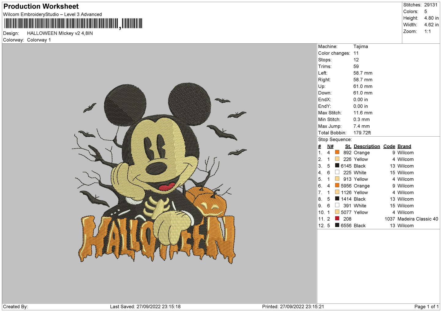 Halloween Mickey Mouse