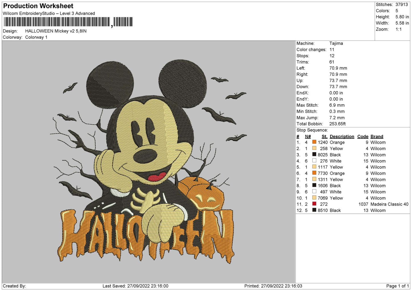 Halloween Mickey Mouse