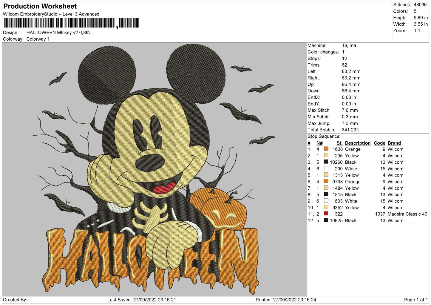 Halloween Mickey Mouse