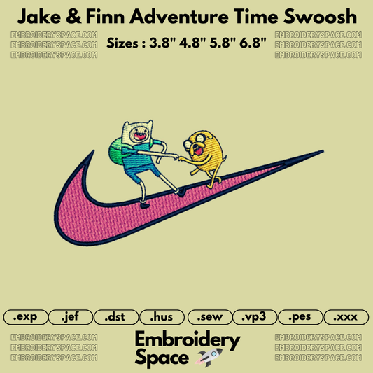 Jake & Finn Adventure Time Swoosh