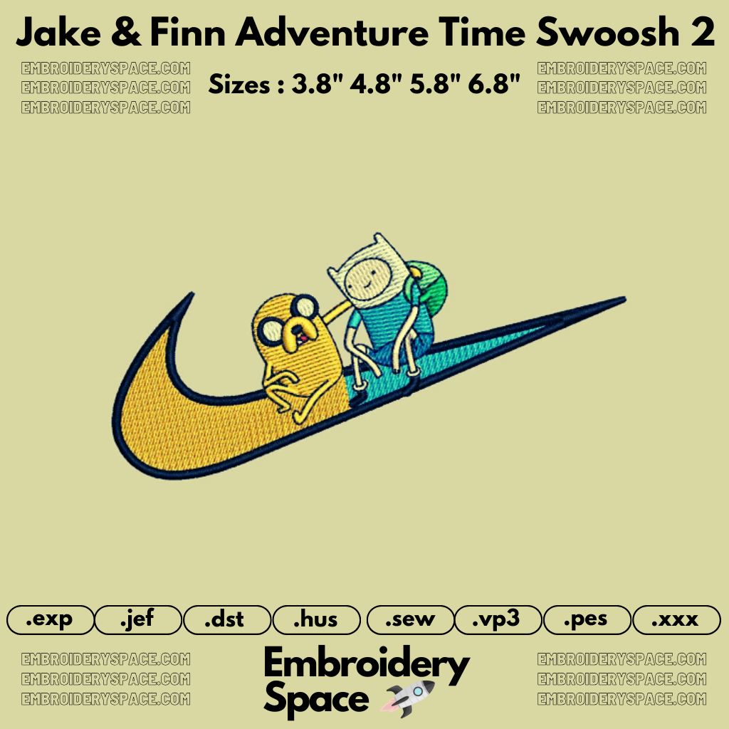 Jake & Finn Adventure Time Swoosh 2