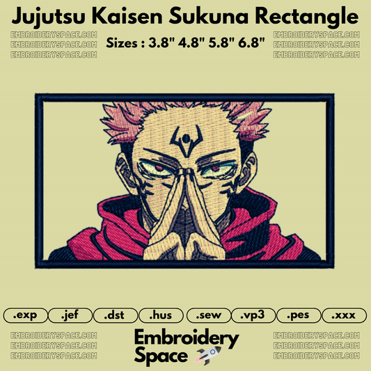 Jujutsu Kaisen Sukuna Rectangle