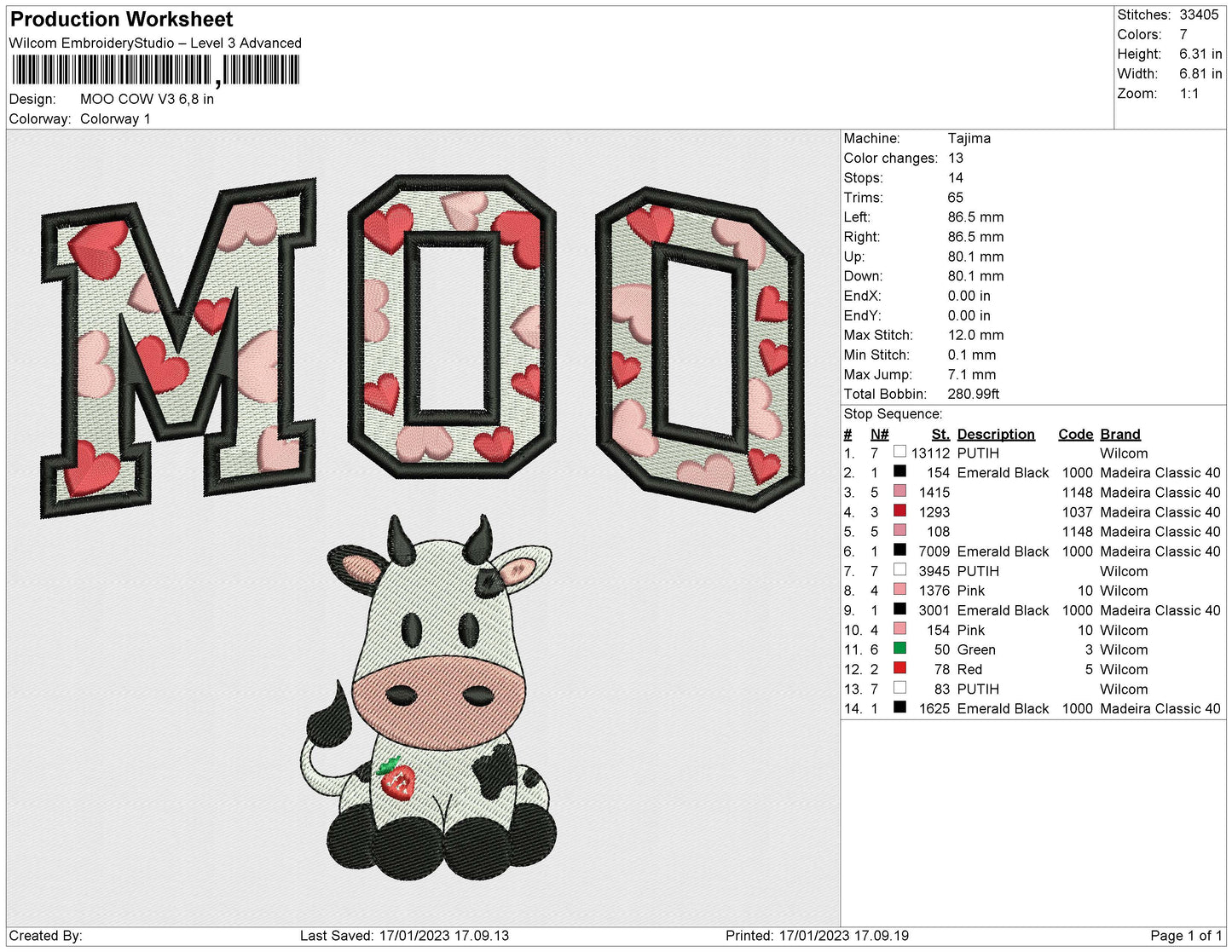 Moo Cow Pink