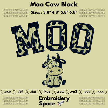 Moo Cow Black