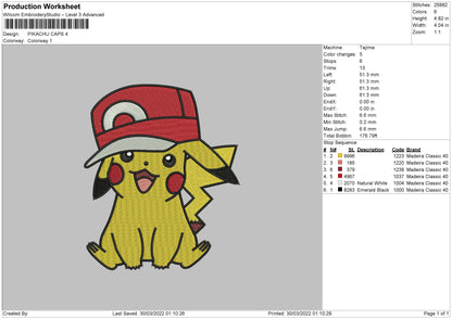 Pikachu Cap