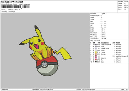 Pikachu Pokeball