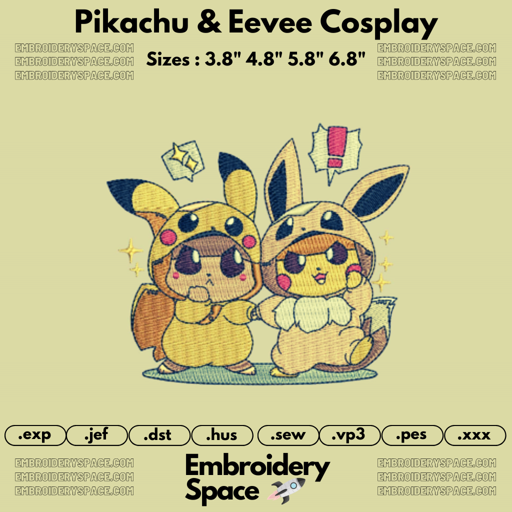 Pikachu & Eevee Cosplay