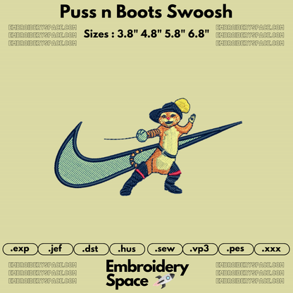 Puss n Boots Swoosh