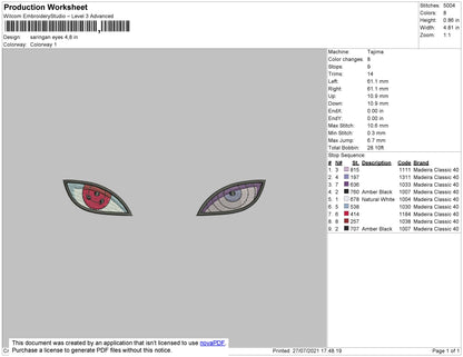 Sharingan Eyes Naruto