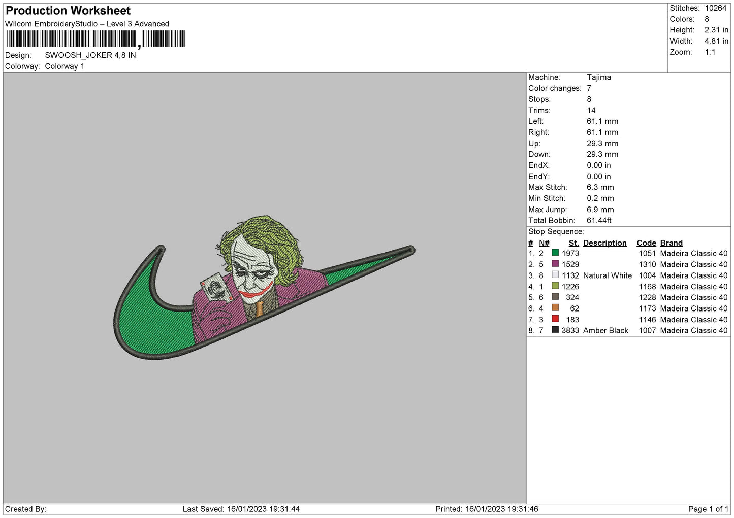 Joker Swoosh