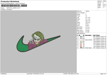 Joker Swoosh