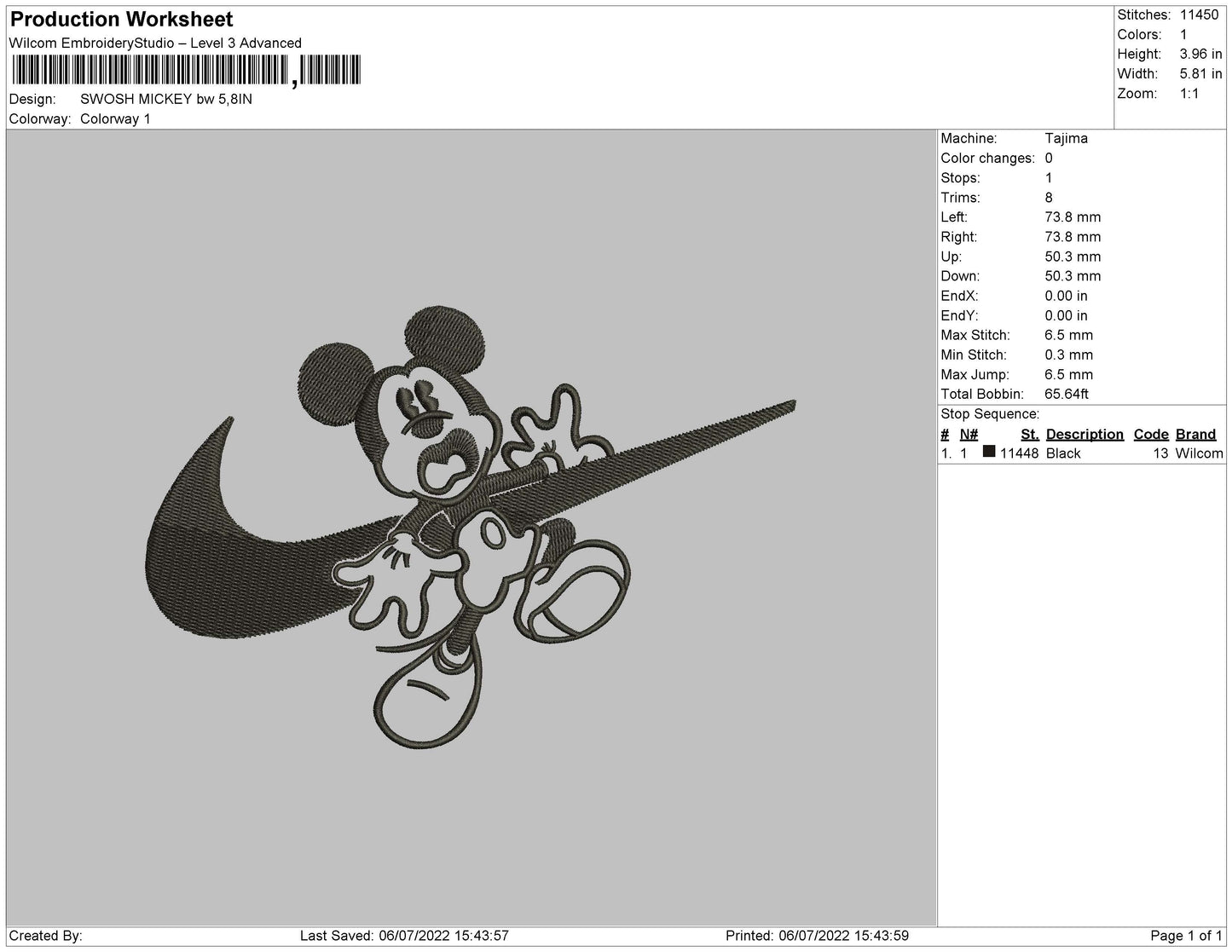 Mickey Mouse Swoosh