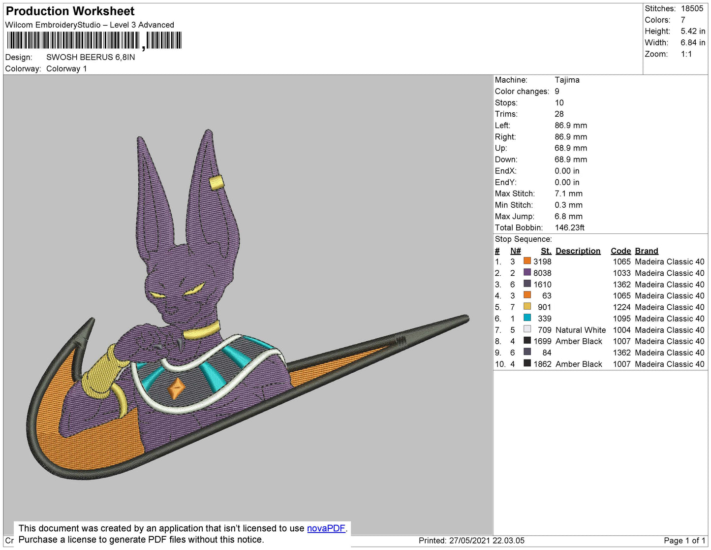 Beerus Swoosh