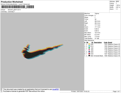 Glitch Swoosh