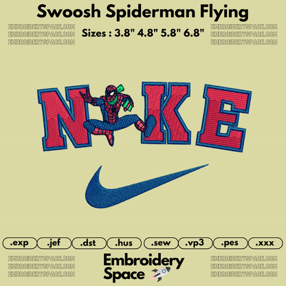 Swoosh Spiderman Flying