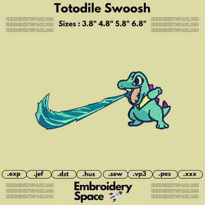 Totodile Swoosh