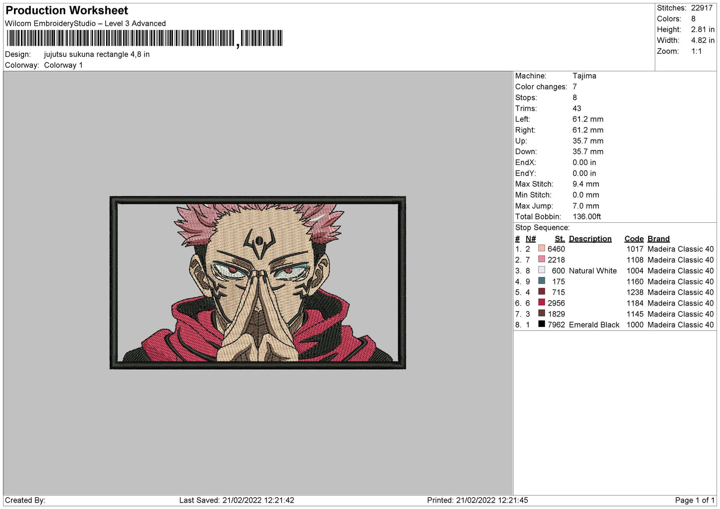 Jujutsu Kaisen Sukuna Rectangle