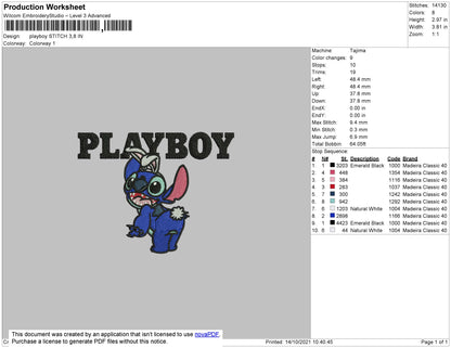 Playboy Stitch