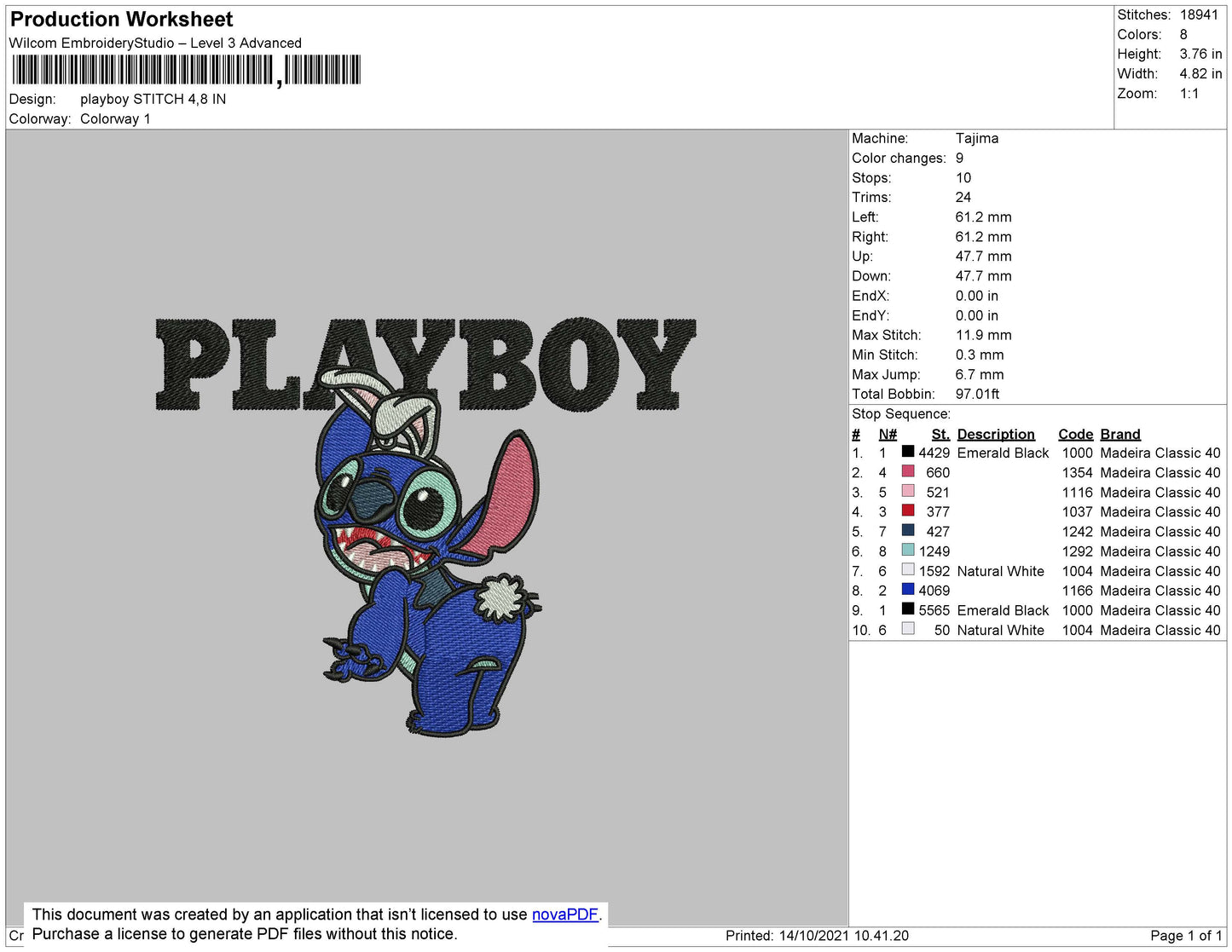 Playboy Stitch