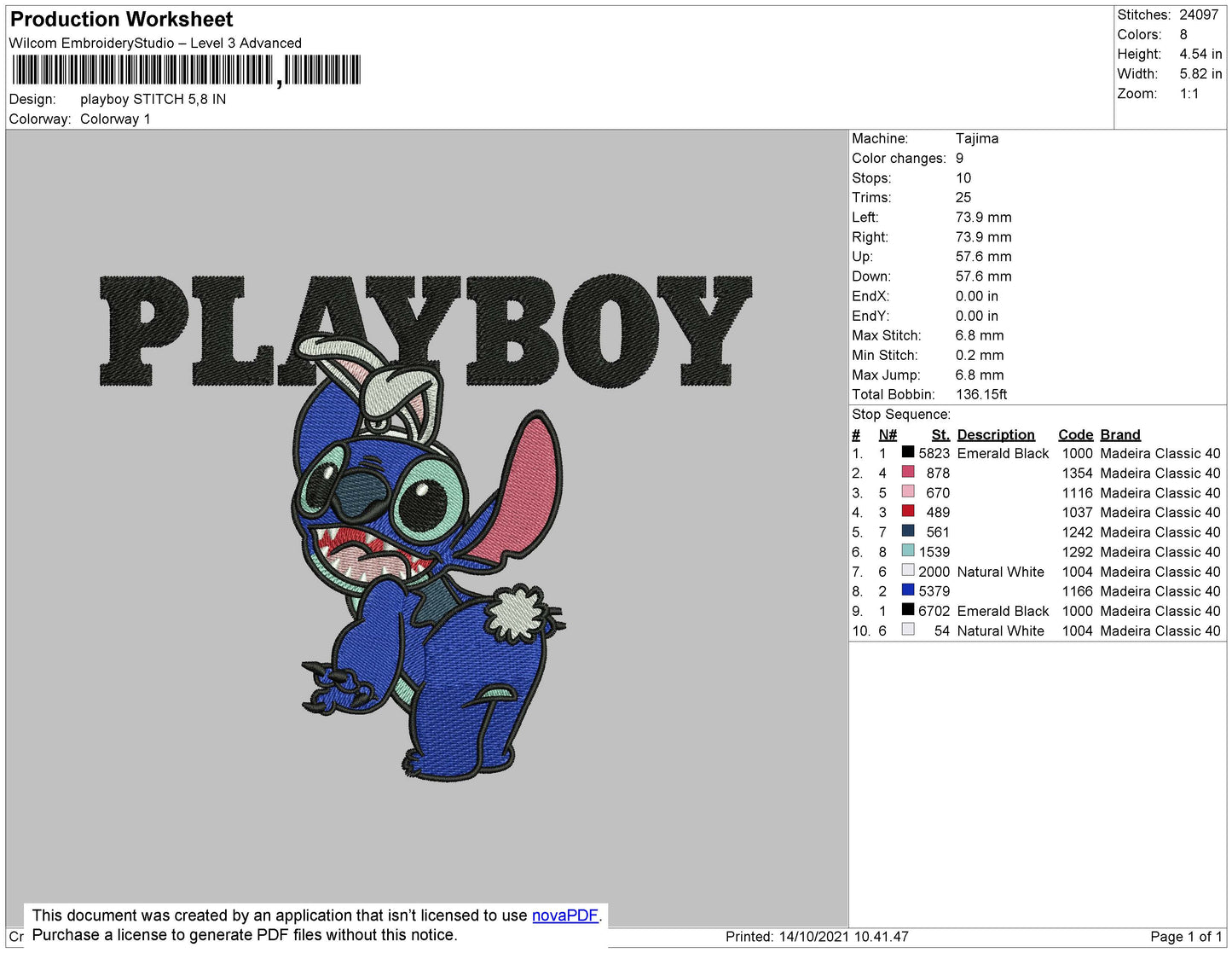 Playboy Stitch