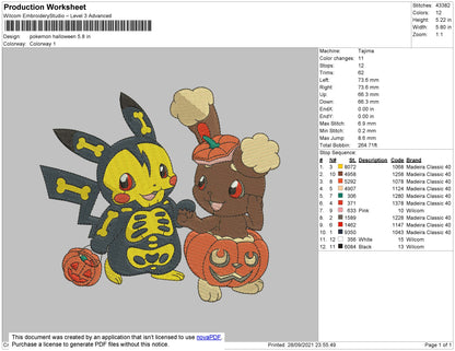 Pikachu Pokemon Halloween