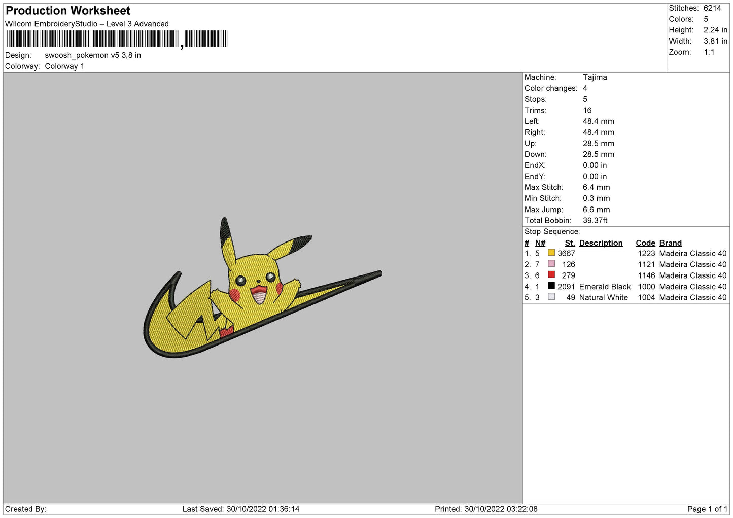 Pikachu Swoosh 2