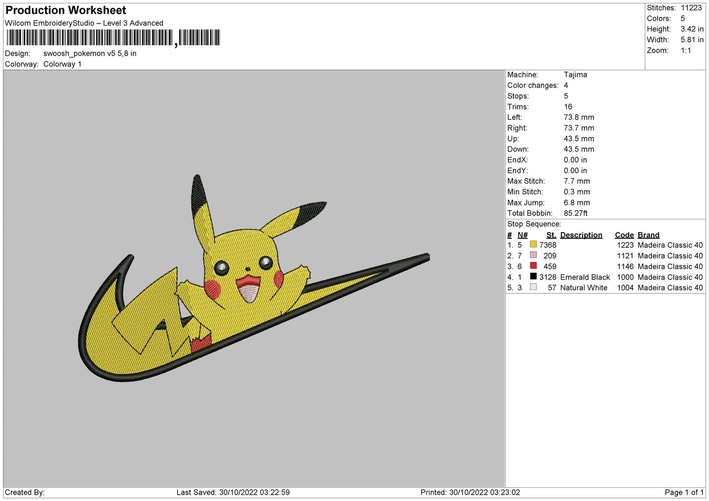 Pikachu Swoosh 2