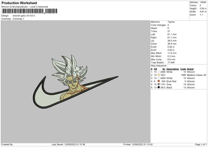 Goku Ultra Instinct Swoosh