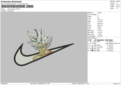 Goku Ultra Instinct Swoosh