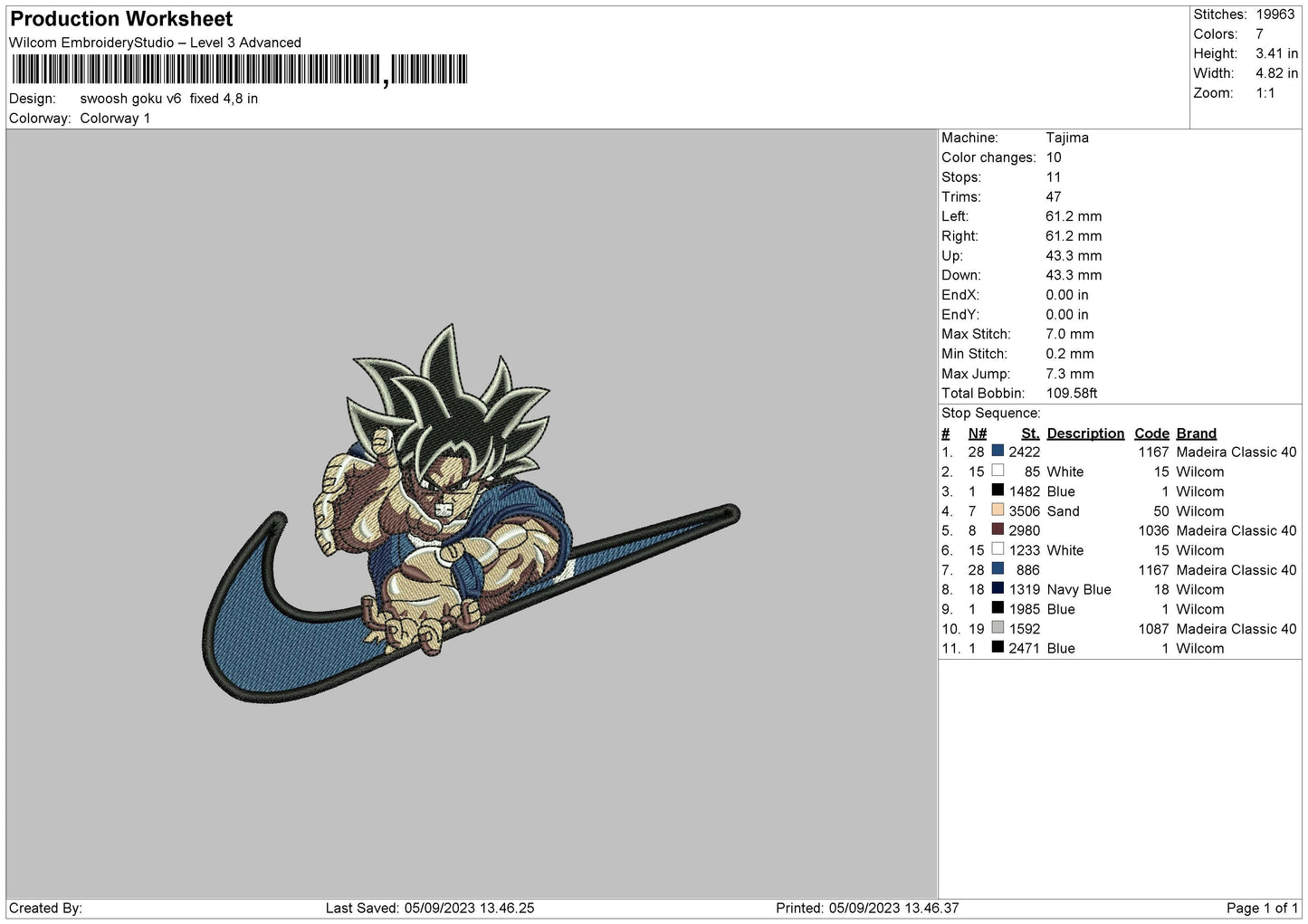 Goku Swoosh