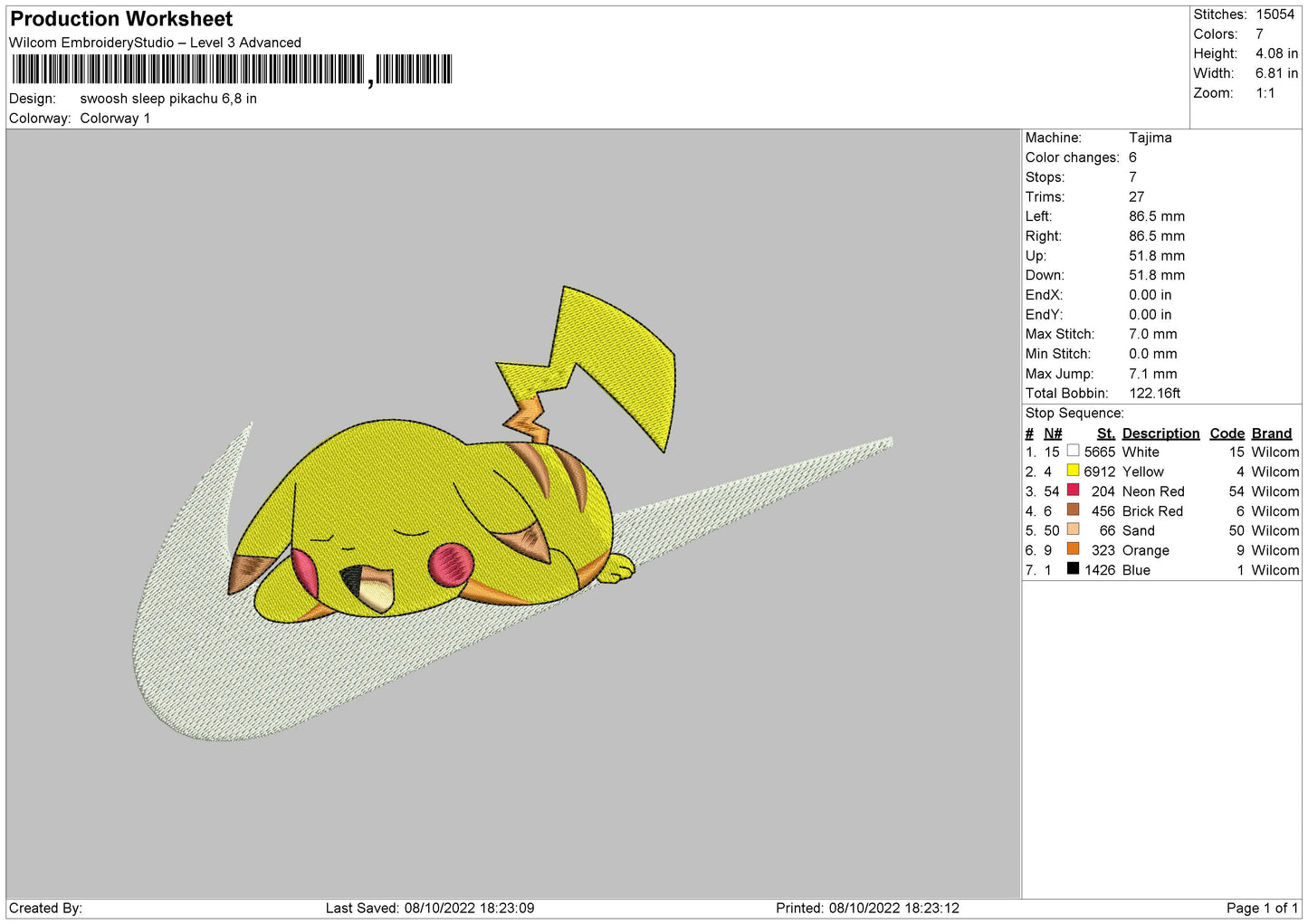 Sleeping Pikachu Swoosh