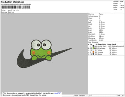 Frog Swoosh