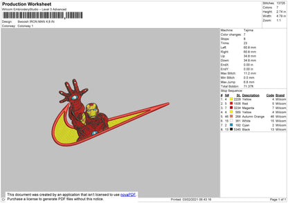 Iron Man Swoosh