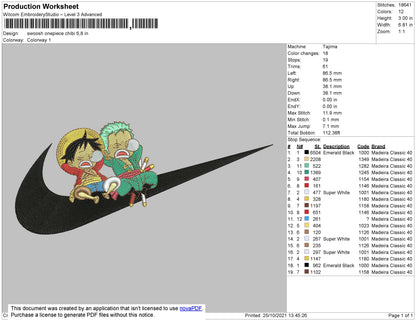 One Piece Chibi Swoosh