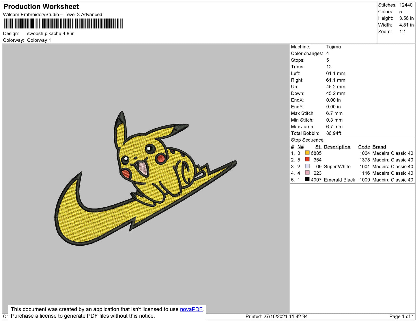 Pikachu Swoosh 3