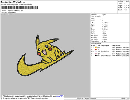 Pikachu Swoosh 3