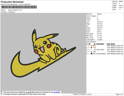 Pikachu Swoosh 3